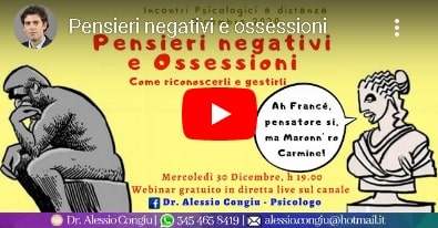 pensieri negativi e ossessioni