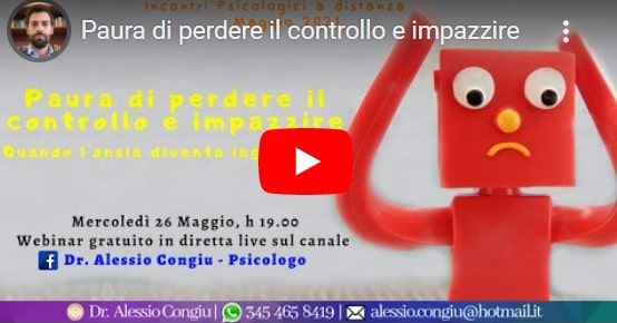 Paura di perdere il controllo e impazzire